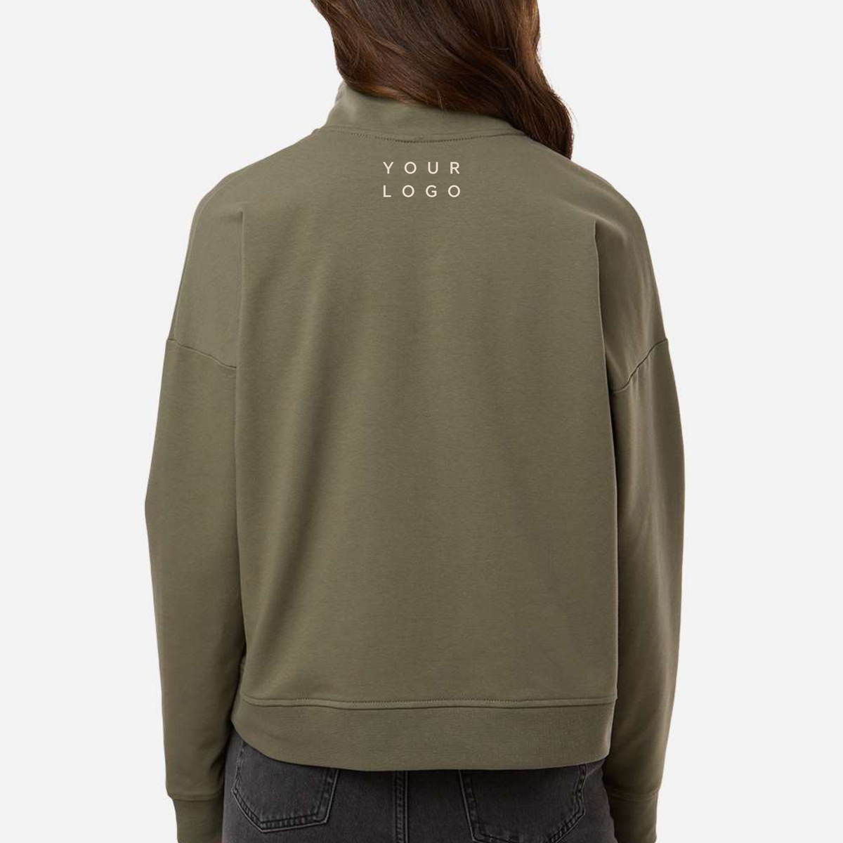 Custom Pilates Studio Barre Fitness Quarter-Zip Pullover