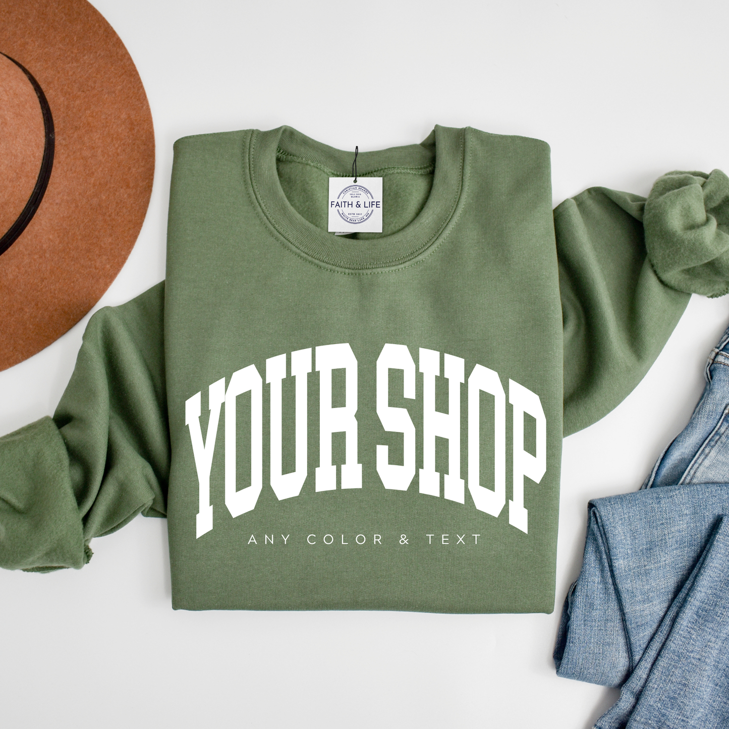 Custom Pilates Studio Personalized Crewneck Sweatshirt