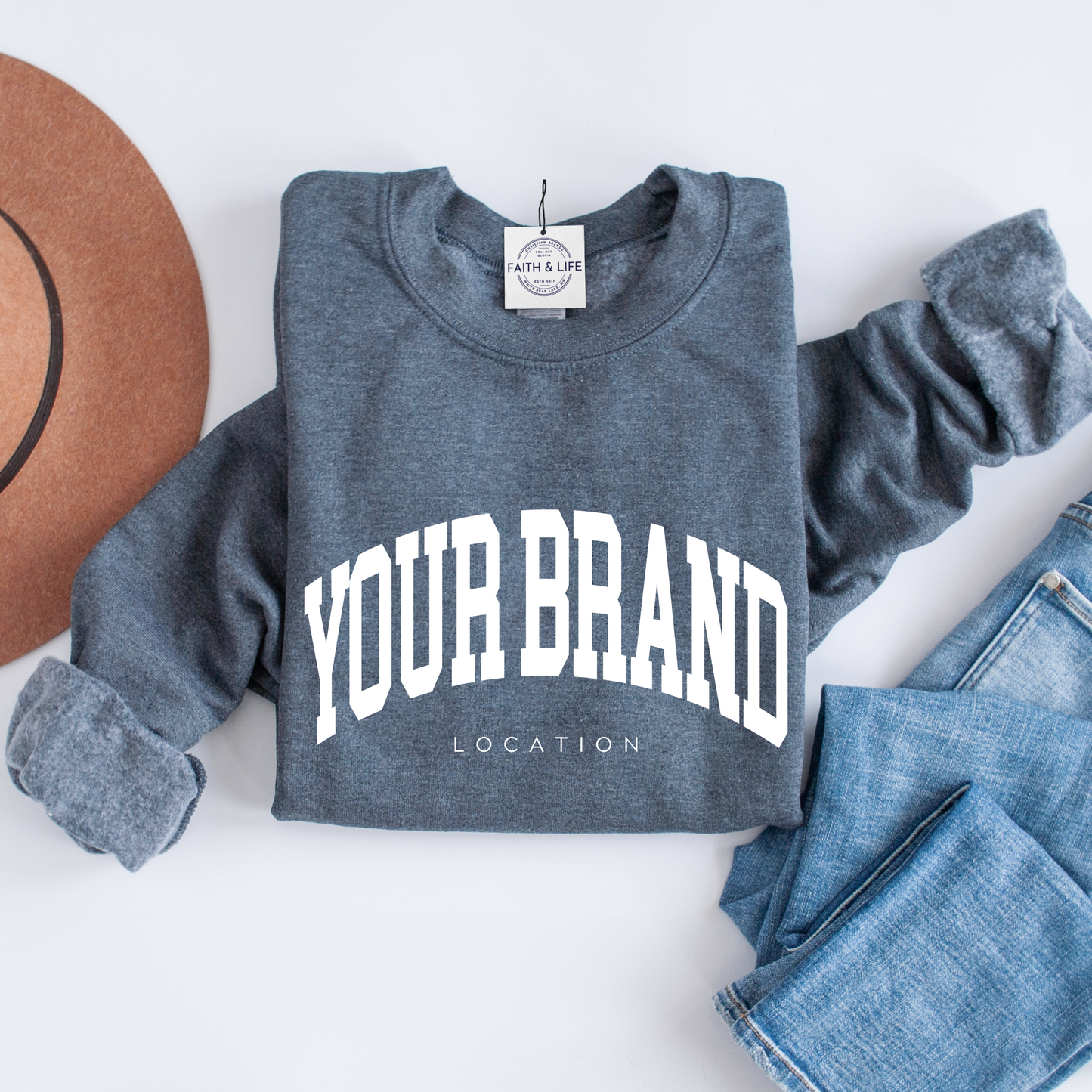 Custom Pilates Studio Personalized Crewneck Sweatshirt