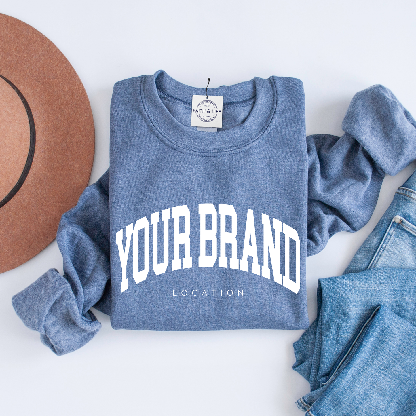 Custom Pilates Studio Personalized Crewneck Sweatshirt