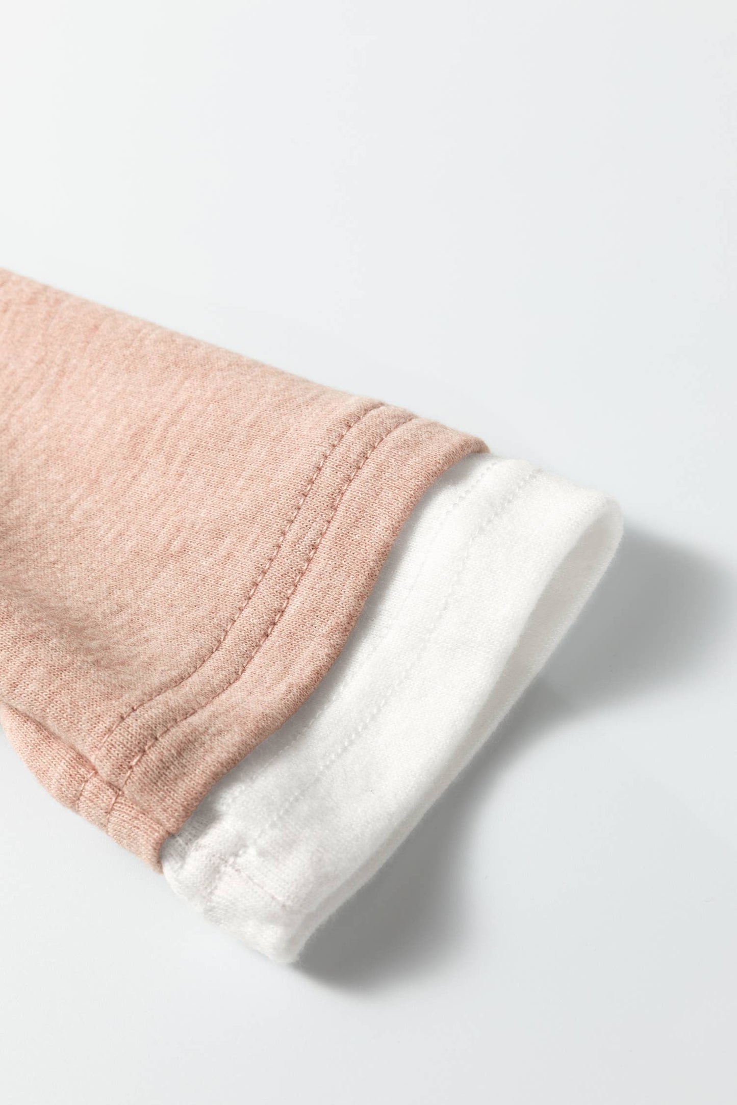 False Two Piece Color Block Patchwork Long Sleeve Top (S-XL)