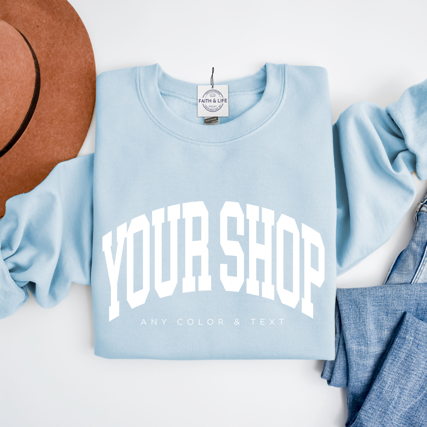 Custom Pilates Studio Personalized Crewneck Sweatshirt