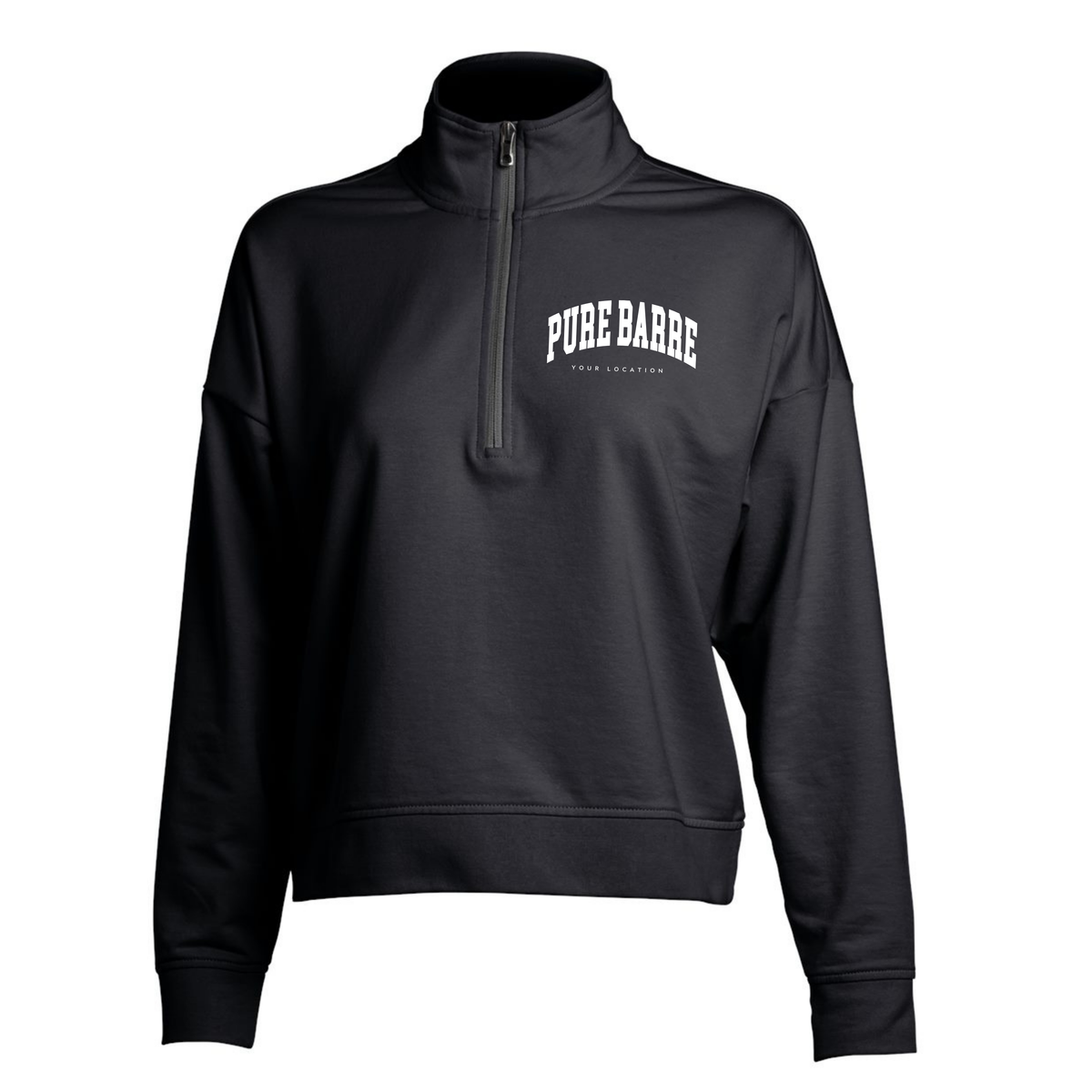 Custom Pilates Studio Barre Fitness Quarter-Zip Pullover