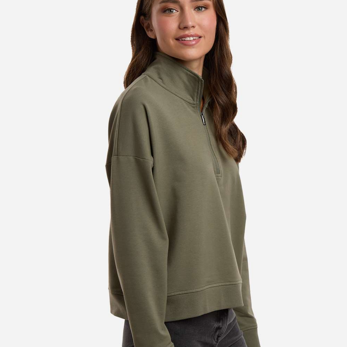 Custom Pilates Studio Barre Fitness Quarter-Zip Pullover