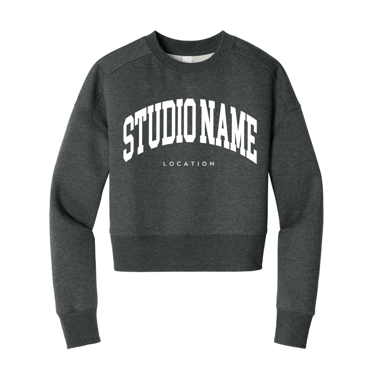 Custom Women’s Perfect Weight® Fleece Cropped Crew