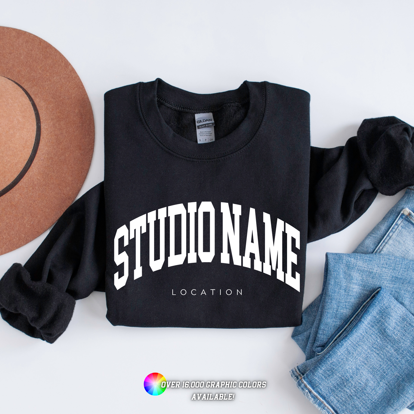 Custom Pilates Studio Personalized Crewneck Sweatshirt