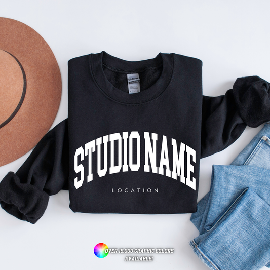 Custom Pilates Studio Personalized Crewneck Sweatshirt