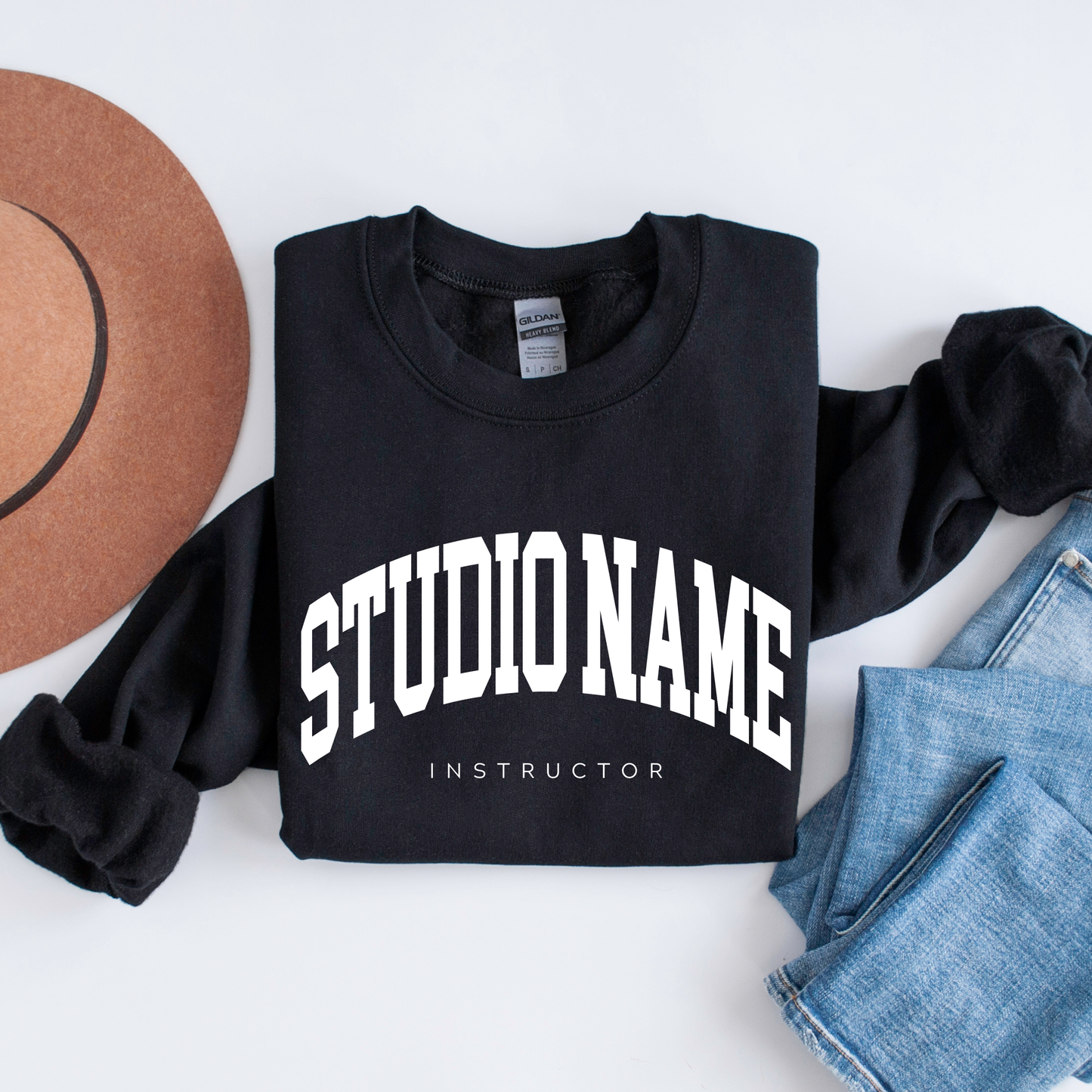 Custom Pilates Studio Personalized Crewneck Sweatshirt